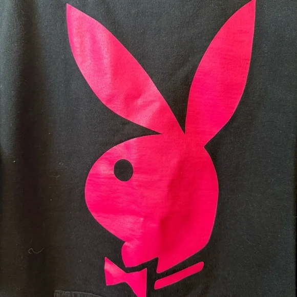 Anti Social social club x Playboy limited edition OG black pink logo hoodie - Picture 3 of 7